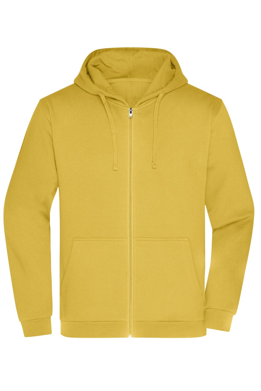 Daiber Men's Promo Zip Hoody in Yellow – Vorderansicht