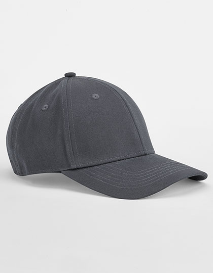 Beechfield EarthAware® Classic Organic Cotton 6 Panel Cap in Graphite Grey – Vorderansicht