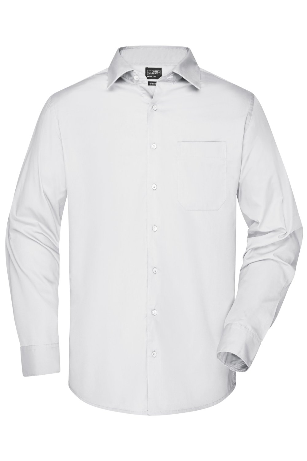 Daiber Men's Business Shirt Long-Sleeved in White – Vorderansicht
