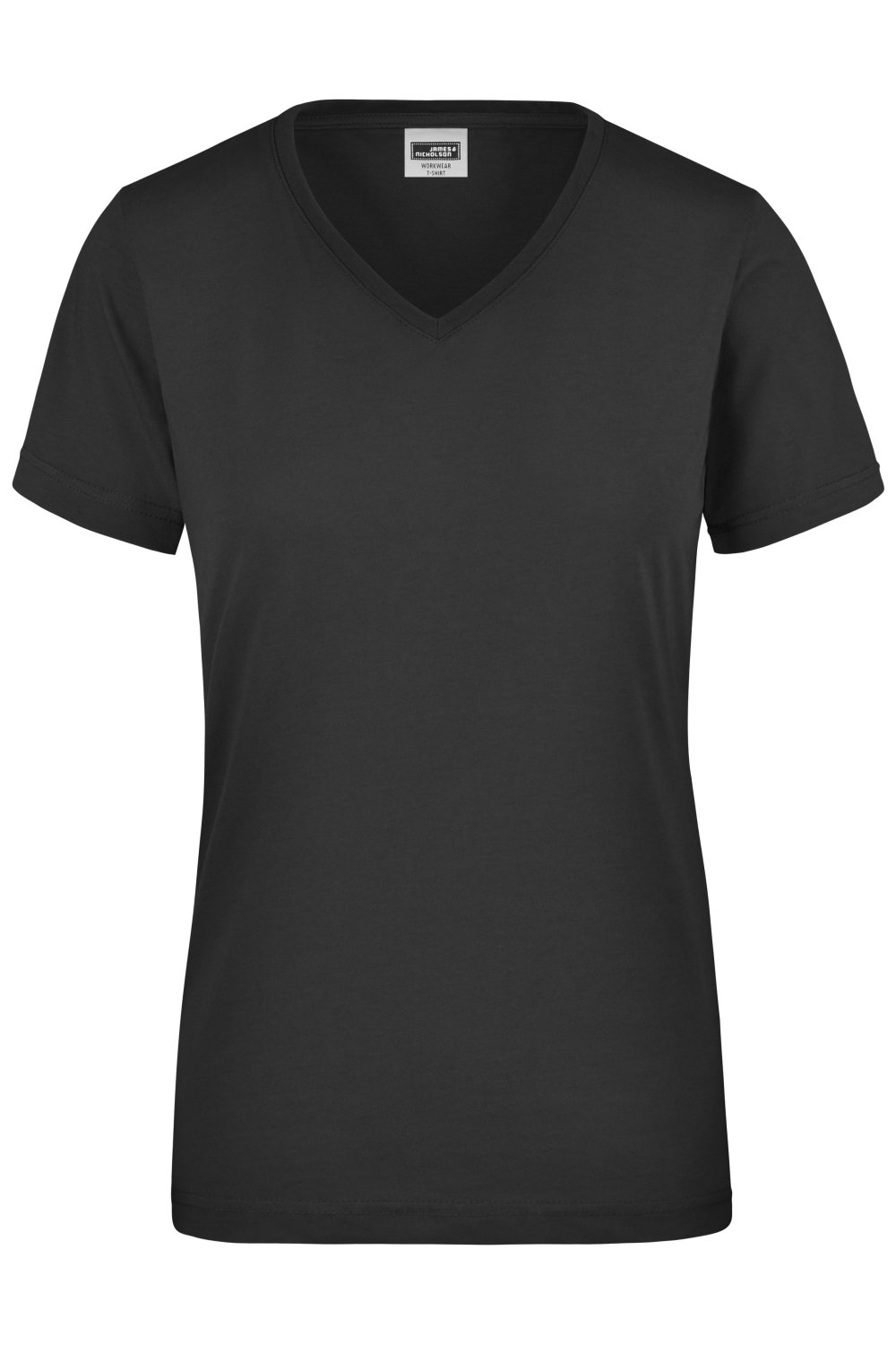 Daiber Ladies' Workwear T-Shirt in Black – Vorderansicht