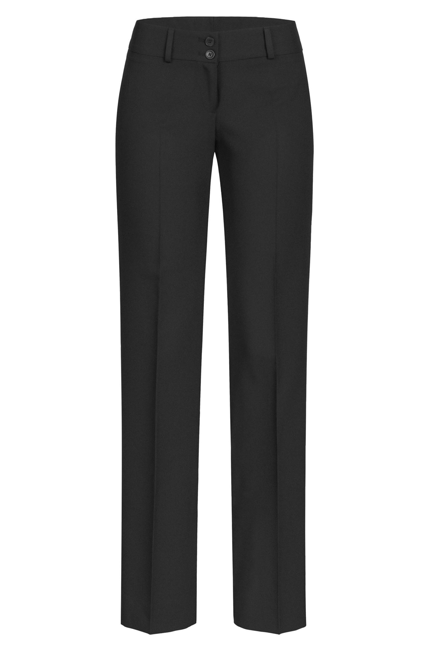 Greiff Damen-Hose RF Simple in Schwarz – Vorderansicht