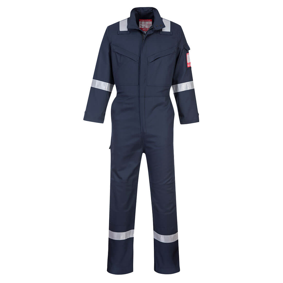 Portwest Bizflame Industry FR Coverall in Marine – Vorderansicht