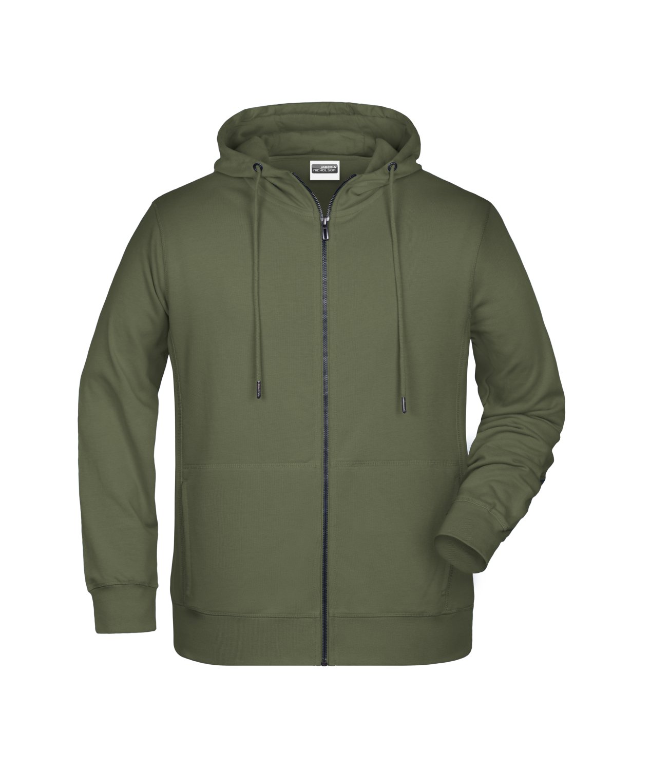 Daiber Men's Zip Hoody OCS Blended & RCS in Olive – Vorderansicht