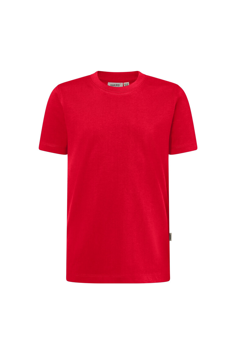 HAKRO 521 Kinder T-Shirt Bio-Baumwolle in Rot – Vorderansicht