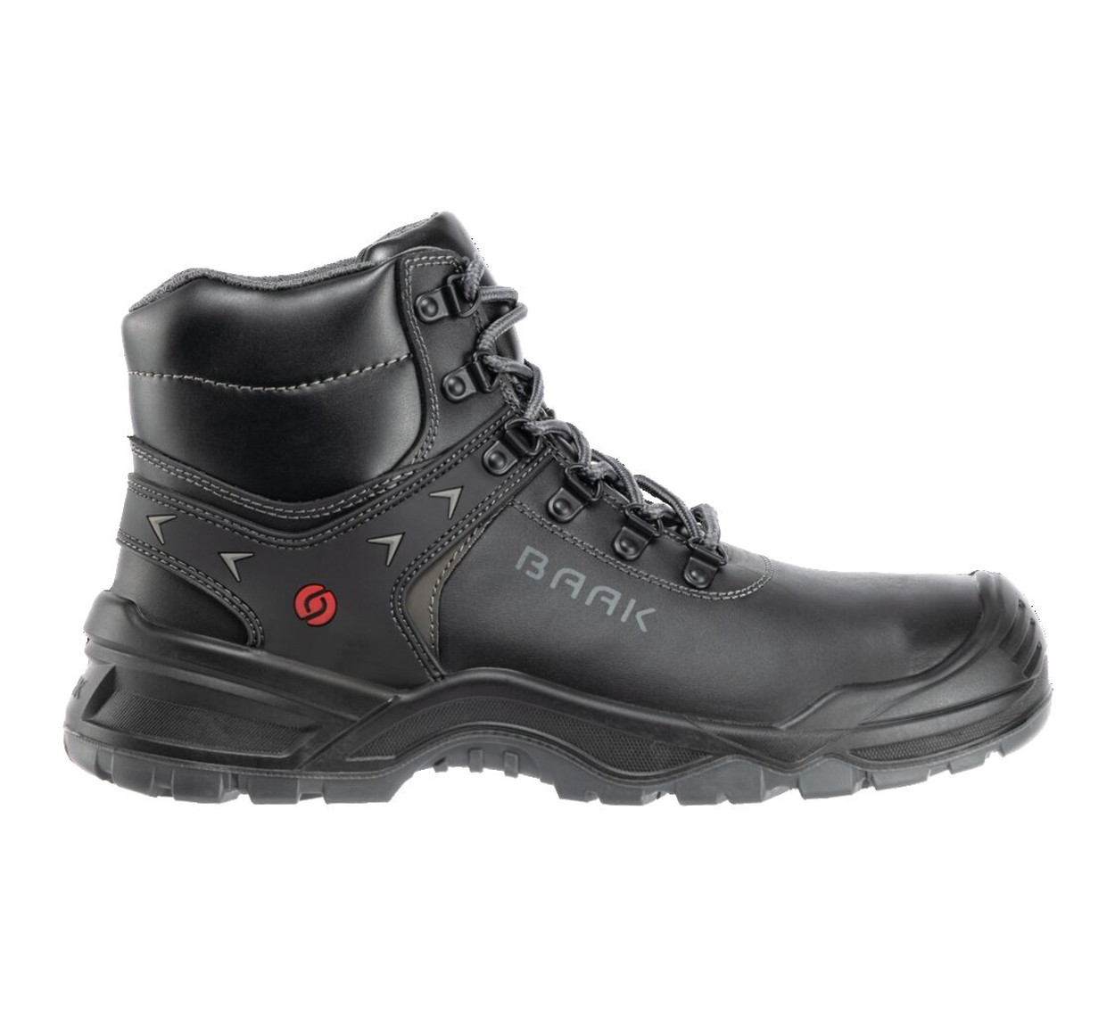 BAAK Stiefel S3S FO SR LG ESD BIG BOSS in Schwarz – Vorderansicht