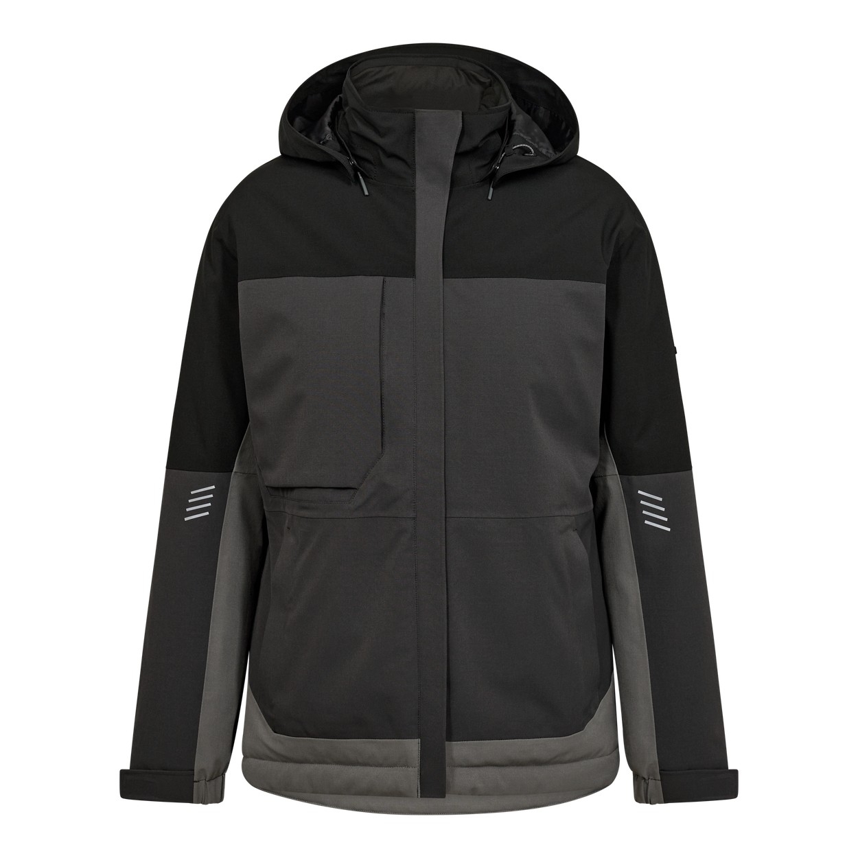 ENGEL Entire 1435-176 Damen Winterjacke in Anthrazitgrau/Schwarz – Vorderansicht