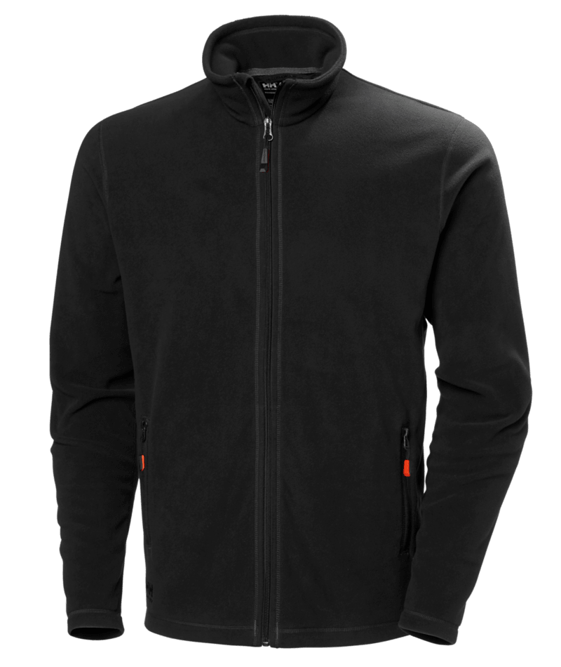 Helly Hansen Workwear OXFORD LIGHT FLEECE JACKET in Schwarz – Vorderansicht