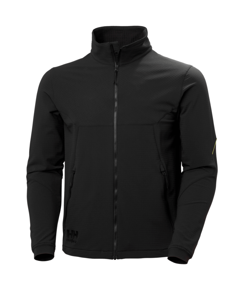 Helly Hansen Workwear MAGNI EVO MIDLAYER JACKET in Schwarz – Vorderansicht