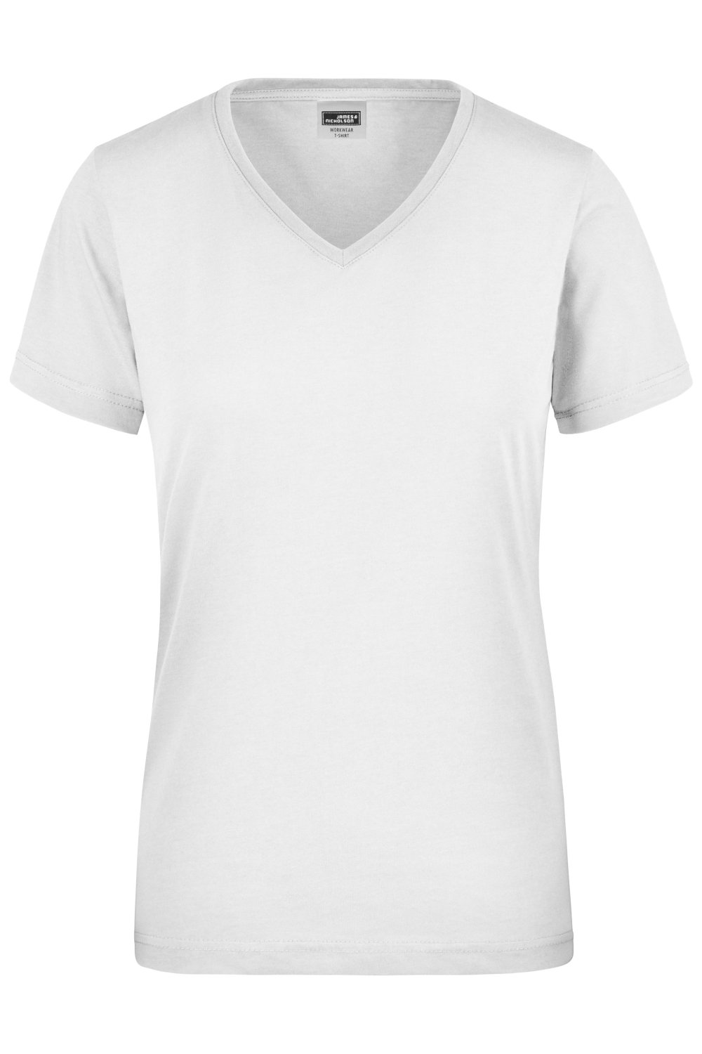 Daiber Ladies' Workwear T-Shirt in White – Vorderansicht