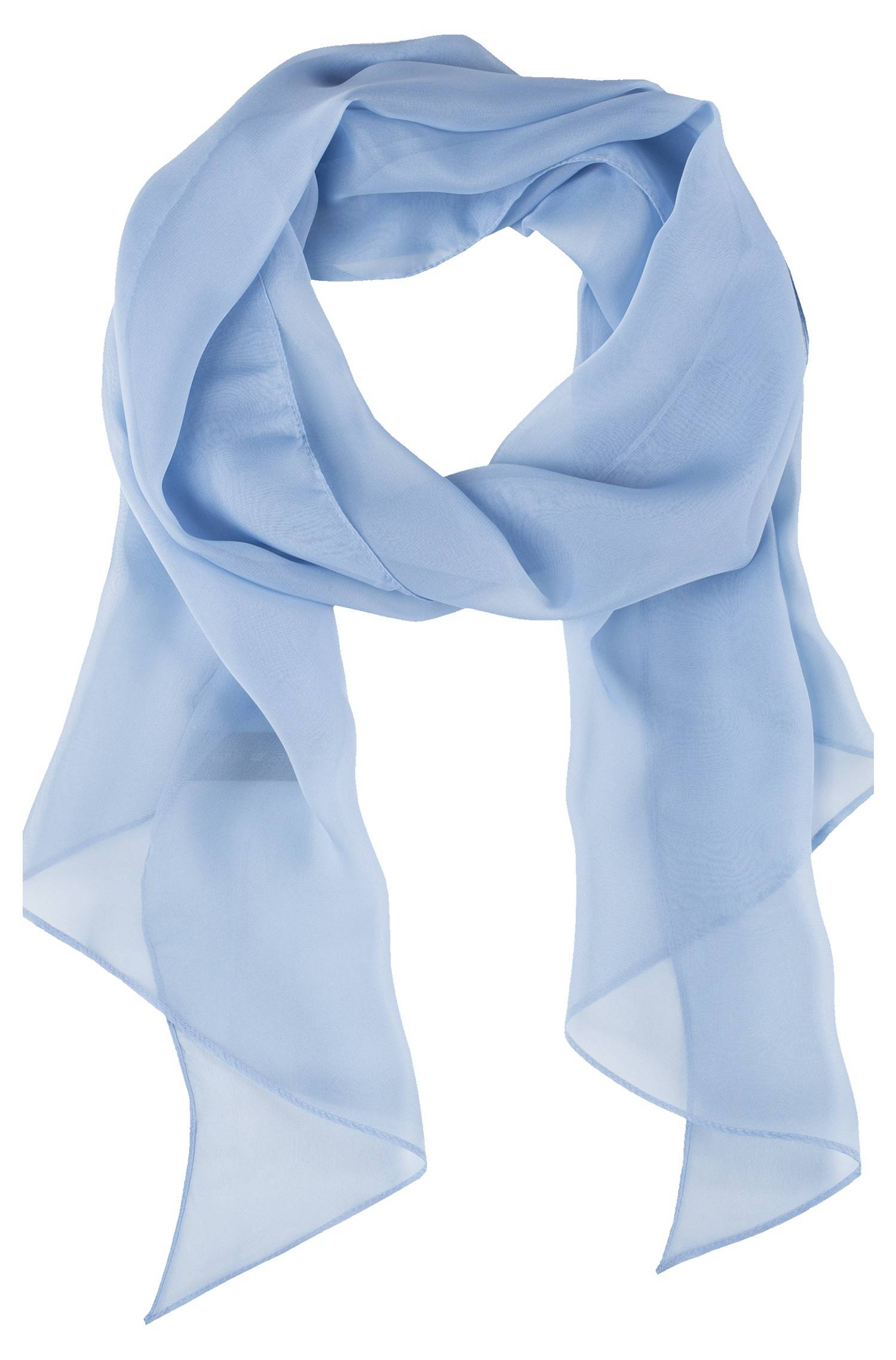 Greiff Schal bedruckt in Bleu – Vorderansicht