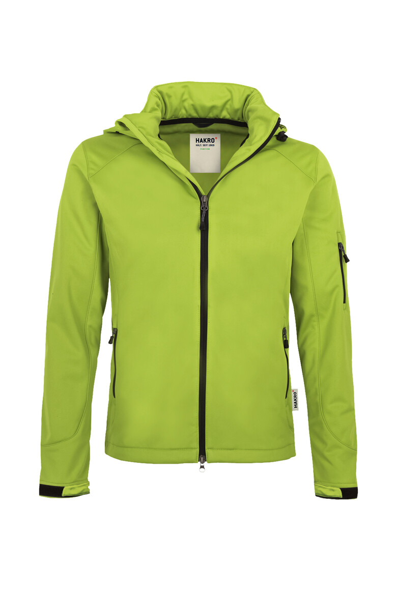 HAKRO 848 Softshelljacke in Kiwi – Vorderansicht