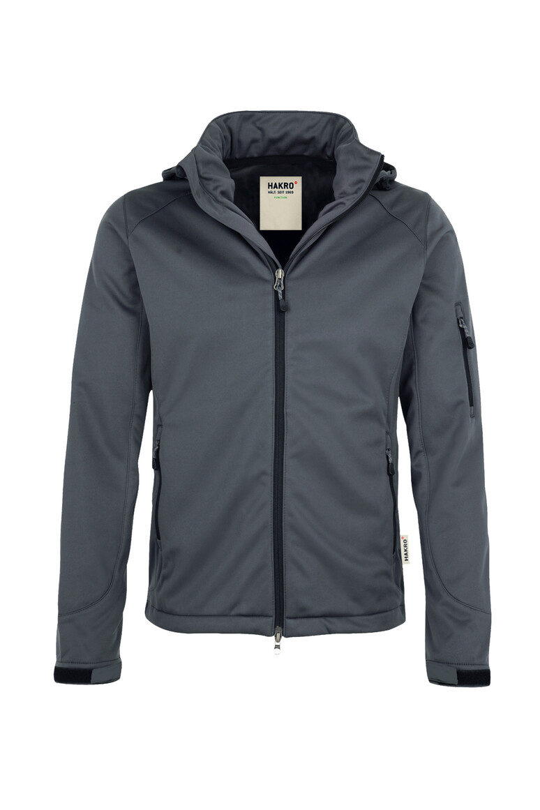 HAKRO 848 Softshelljacke in Anthrazit – Vorderansicht
