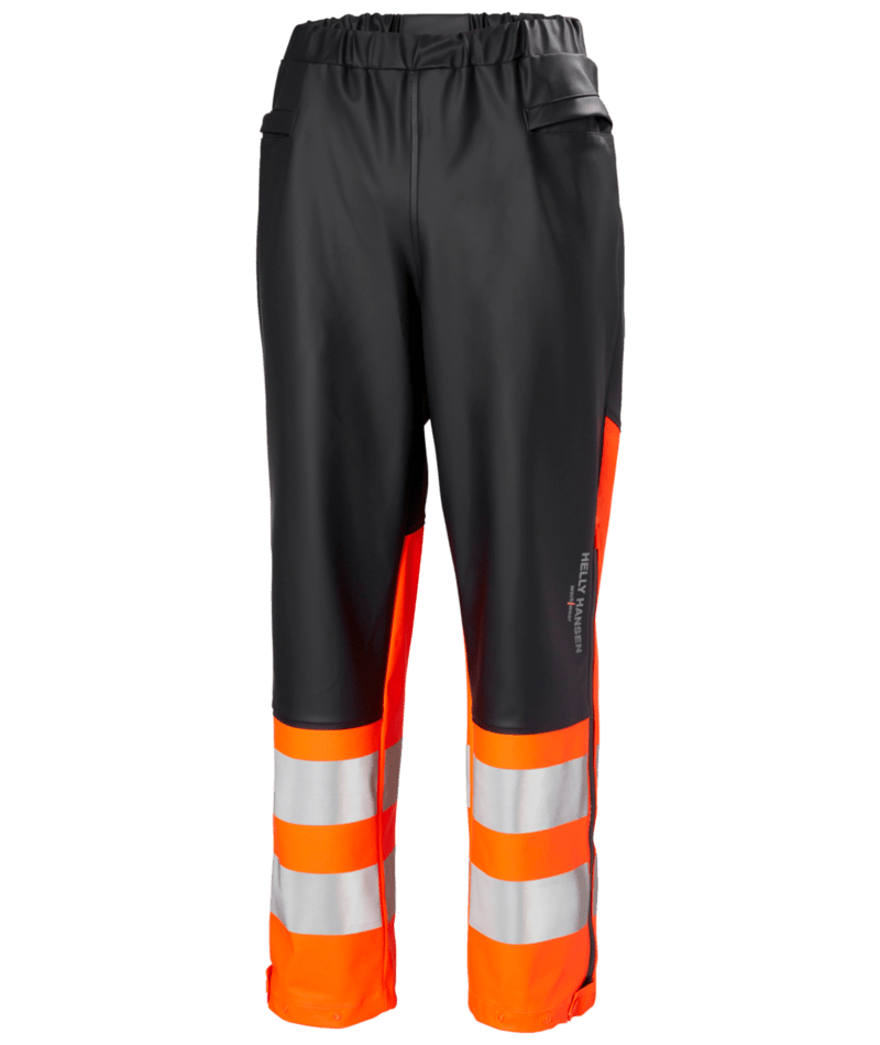 Helly Hansen Workwear ALNA 2.0 RAIN PANT in Orange/Anthrazit – Vorderansicht