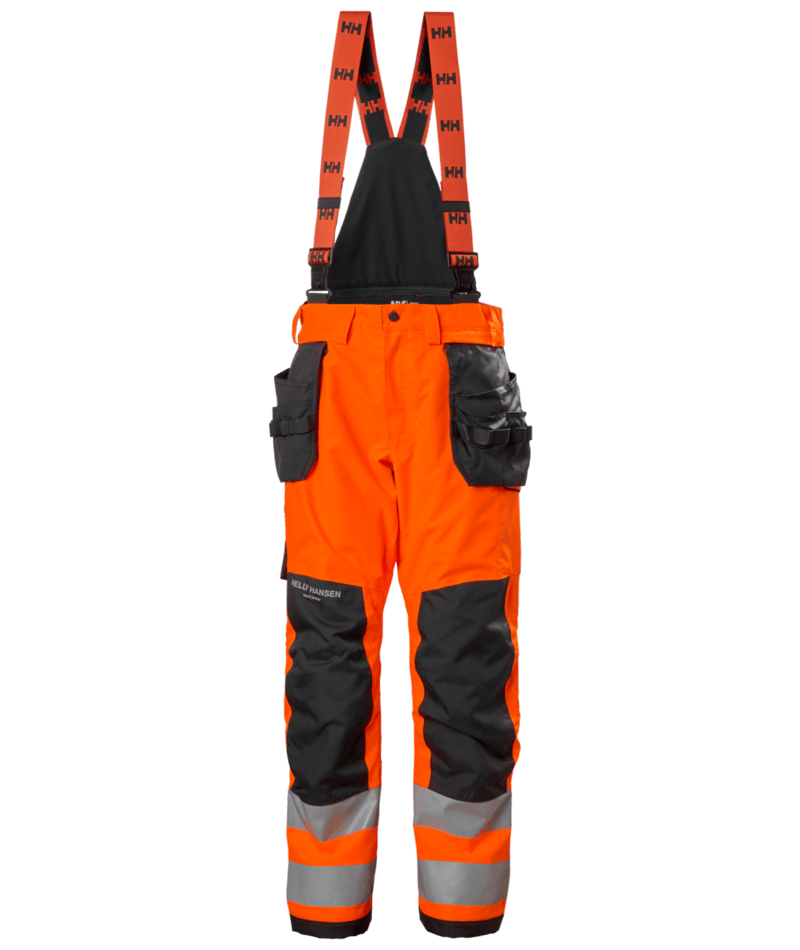 Helly Hansen Workwear ALNA 2.0 WINTER CONS PANT CL 2 in Orange/Anthrazit – Vorderansicht