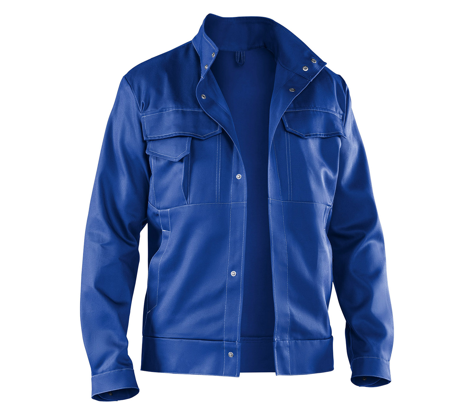 Kübler ORGANIQ Jacke in Kbl.blau – Vorderansicht