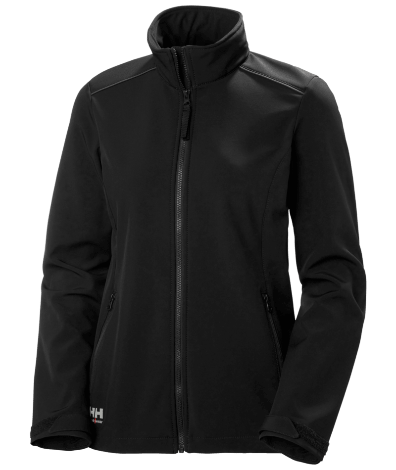 Helly Hansen Workwear W MANCHESTER 2.0 SOFTS JACKET in Schwarz – Vorderansicht