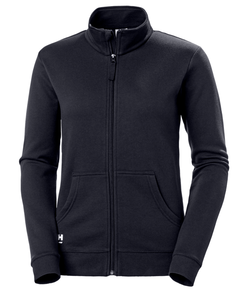 Helly Hansen Workwear W CLASSIC 2.0 ZIP SWEATSHIRT in Marine – Vorderansicht