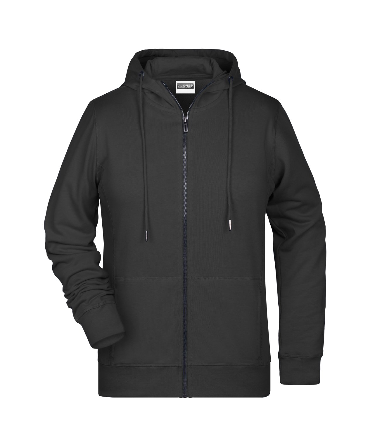 Daiber Ladies' Zip Hoody OCS Blended & RCS in Black – Vorderansicht