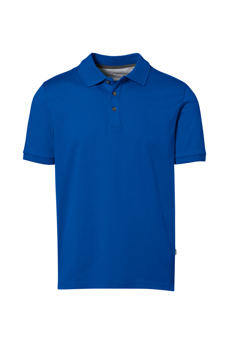 HAKRO 814 COTTON TEC® Poloshirt in Royalblau – Vorderansicht