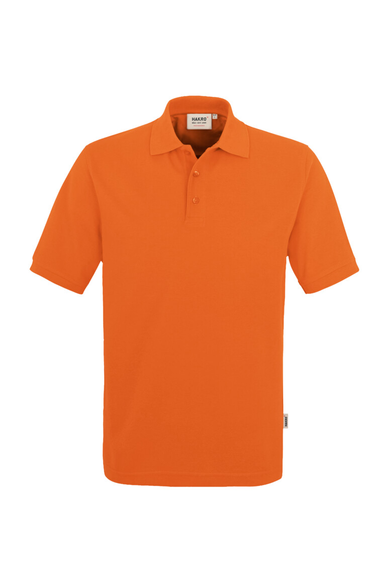 HAKRO 816 Poloshirt MIKRALINAR® in Orange – Vorderansicht