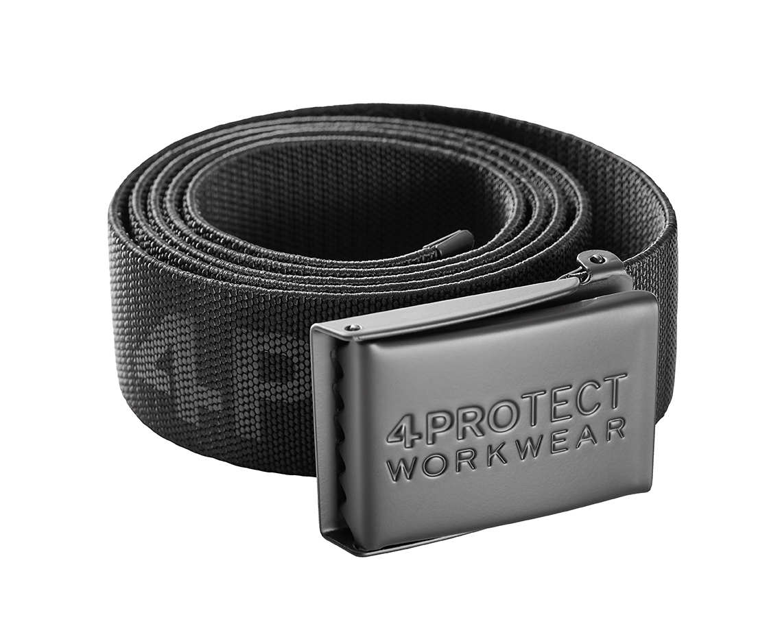 4PROTECT® Gürtel in Schwarz – Vorderansicht