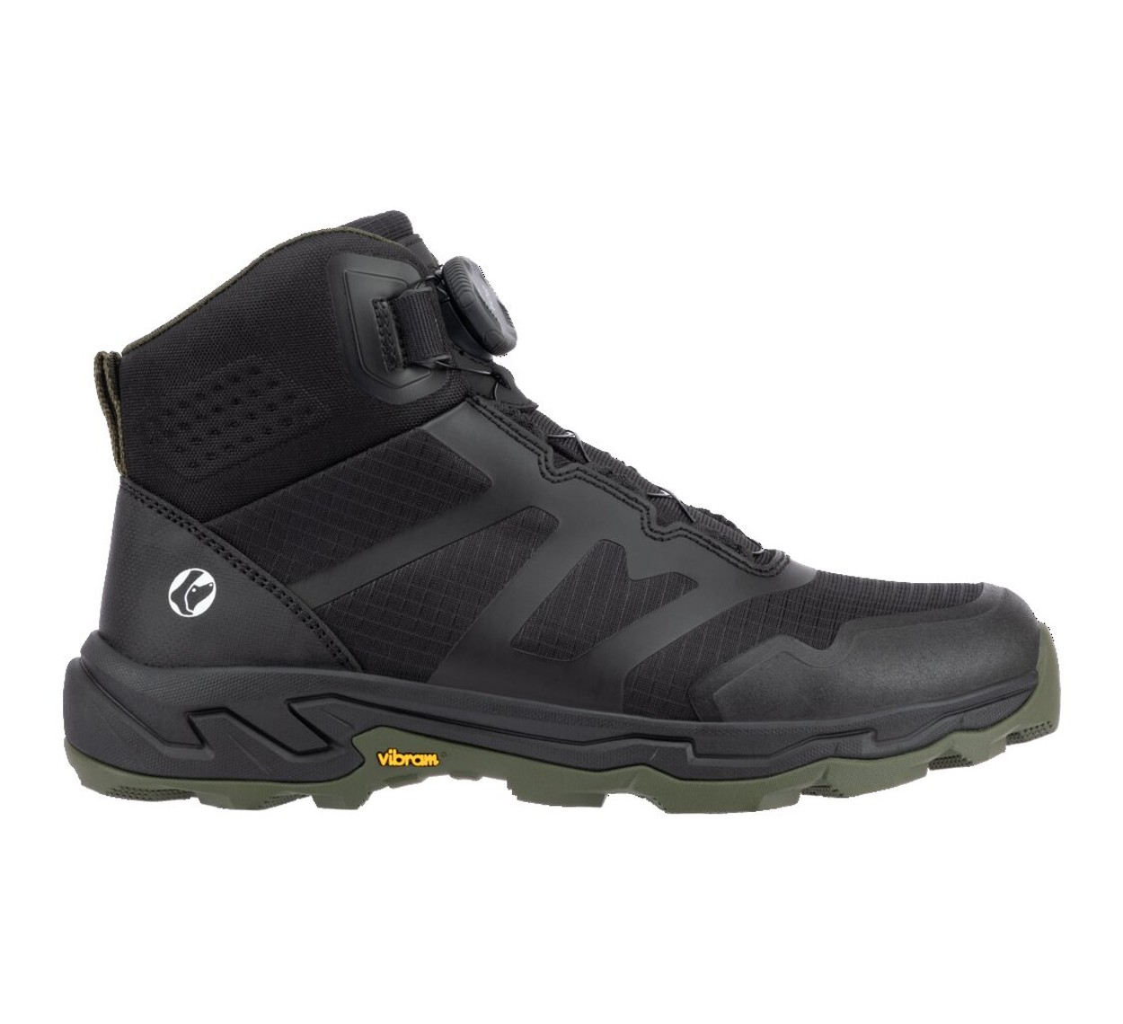 BAAK DogWalker Stiefel O1 FO SR Balu in Schwarz – Vorderansicht