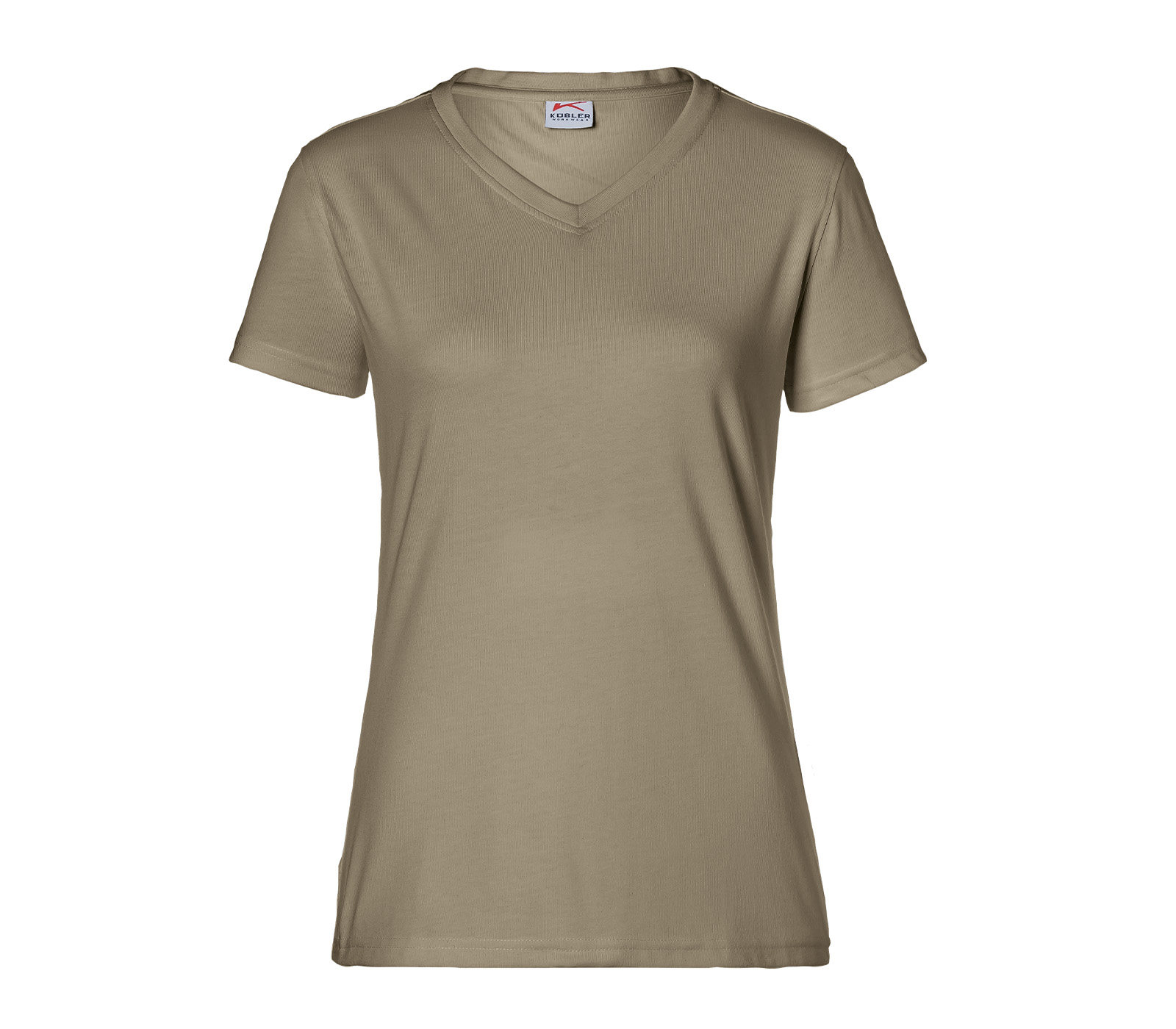 KÜBLER SHIRTS T-Shirt Damen in Sandbraun – Vorderansicht