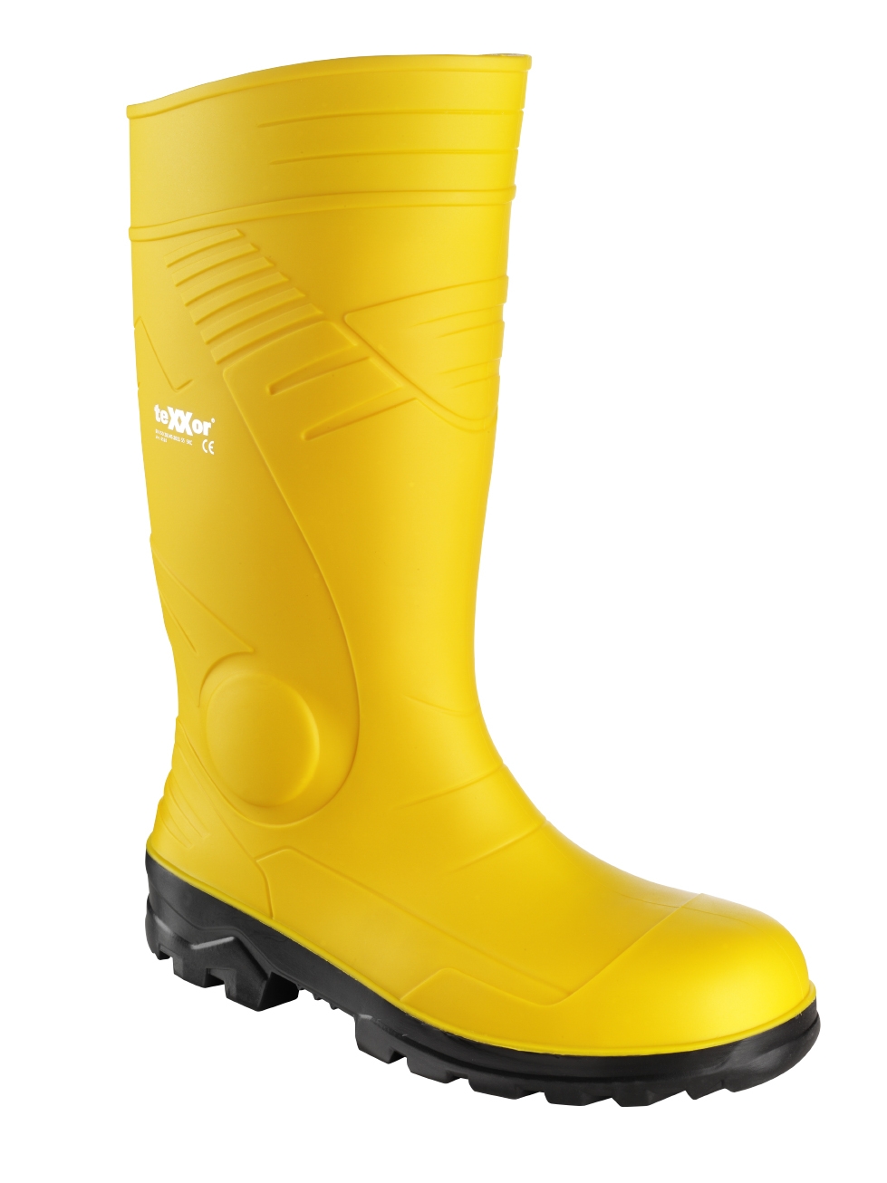 teXXor® S5-PVC-Sicherheitsstiefel in Gelb – Vorderansicht