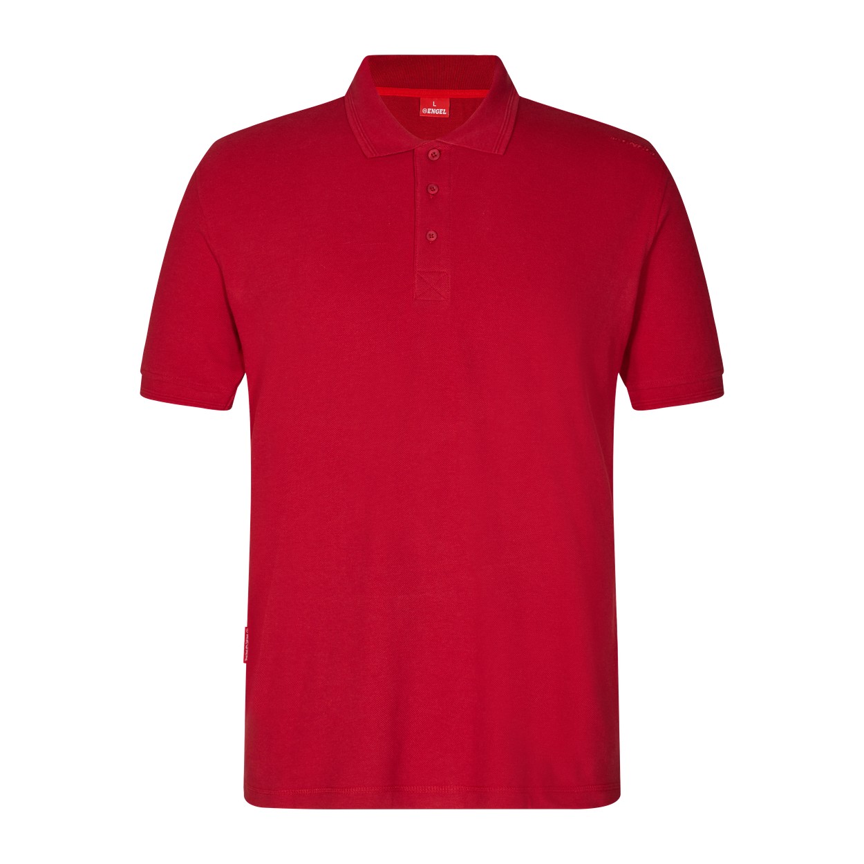 ENGEL Extend 9045-178 Poloshirt in Tomato Red – Vorderansicht