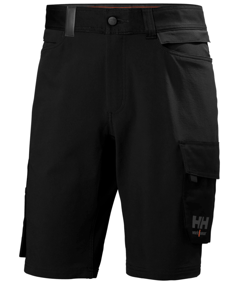 Helly Hansen Workwear OXFORD 4X CNCT SHORTS in Schwarz – Vorderansicht