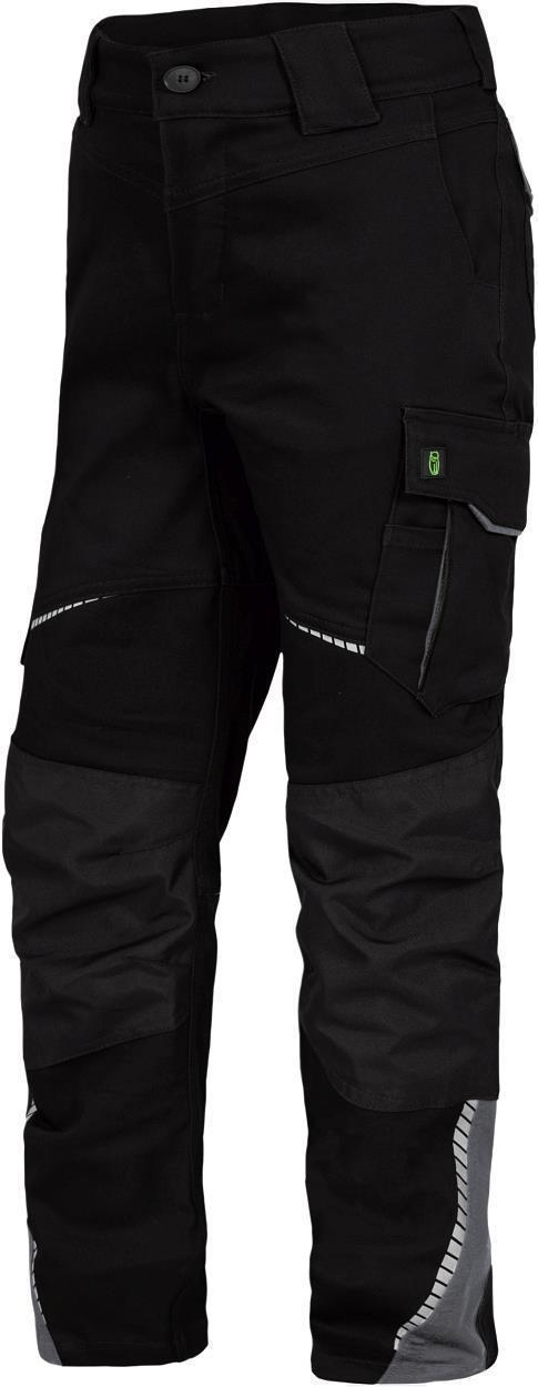 Leibwächter Kinder-Bundhose Flex Line in Schwarz-Grau – Vorderansicht