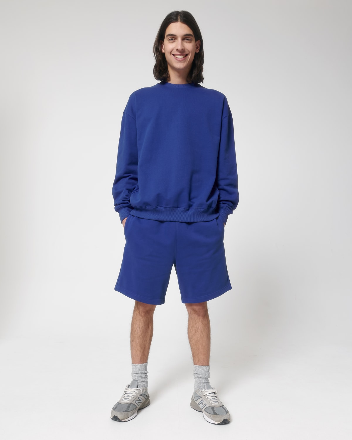 Stanley Stella Ledger Dry in Worker Blue – Modellansicht
