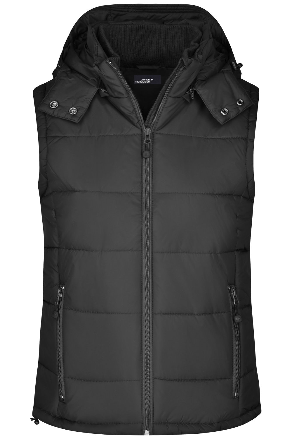 Daiber Ladies' Padded Vest in Black – Vorderansicht