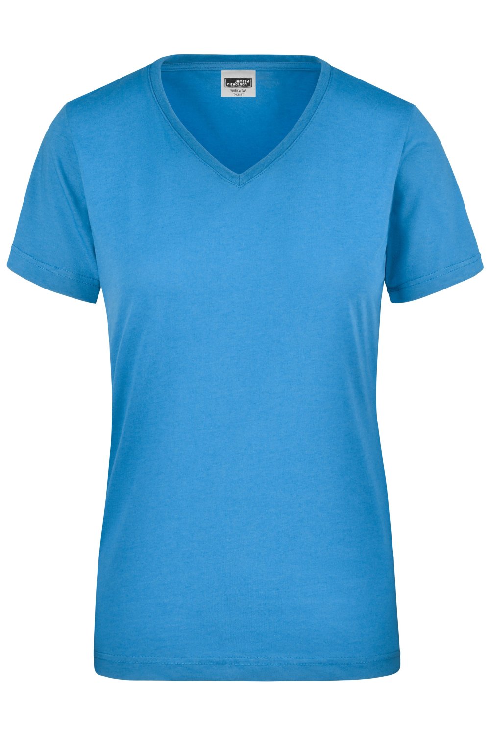 Daiber Ladies' Workwear T-Shirt in Aqua – Vorderansicht