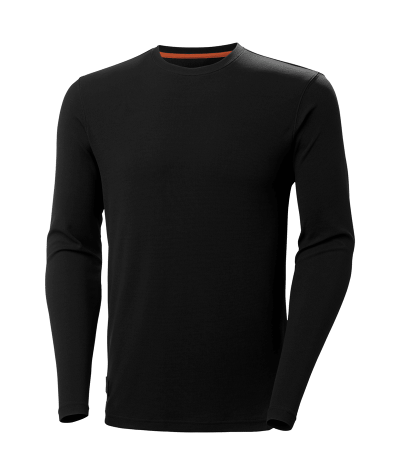 Helly Hansen Workwear TECH LONGSLEEVE in Schwarz – Vorderansicht