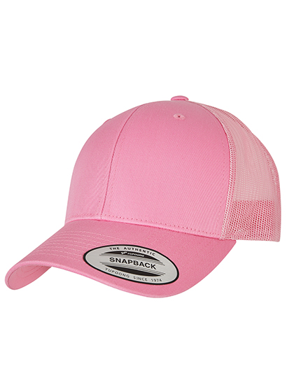 FLEXFIT Retro Trucker in Pink – Vorderansicht