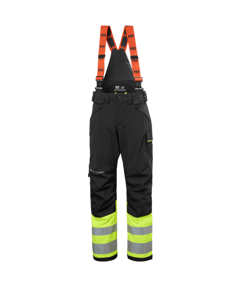 Helly Hansen Workwear W ALNA 2.0 CNCT SHELL PANT CL1 in Gelb/Anthrazit – Vorderansicht