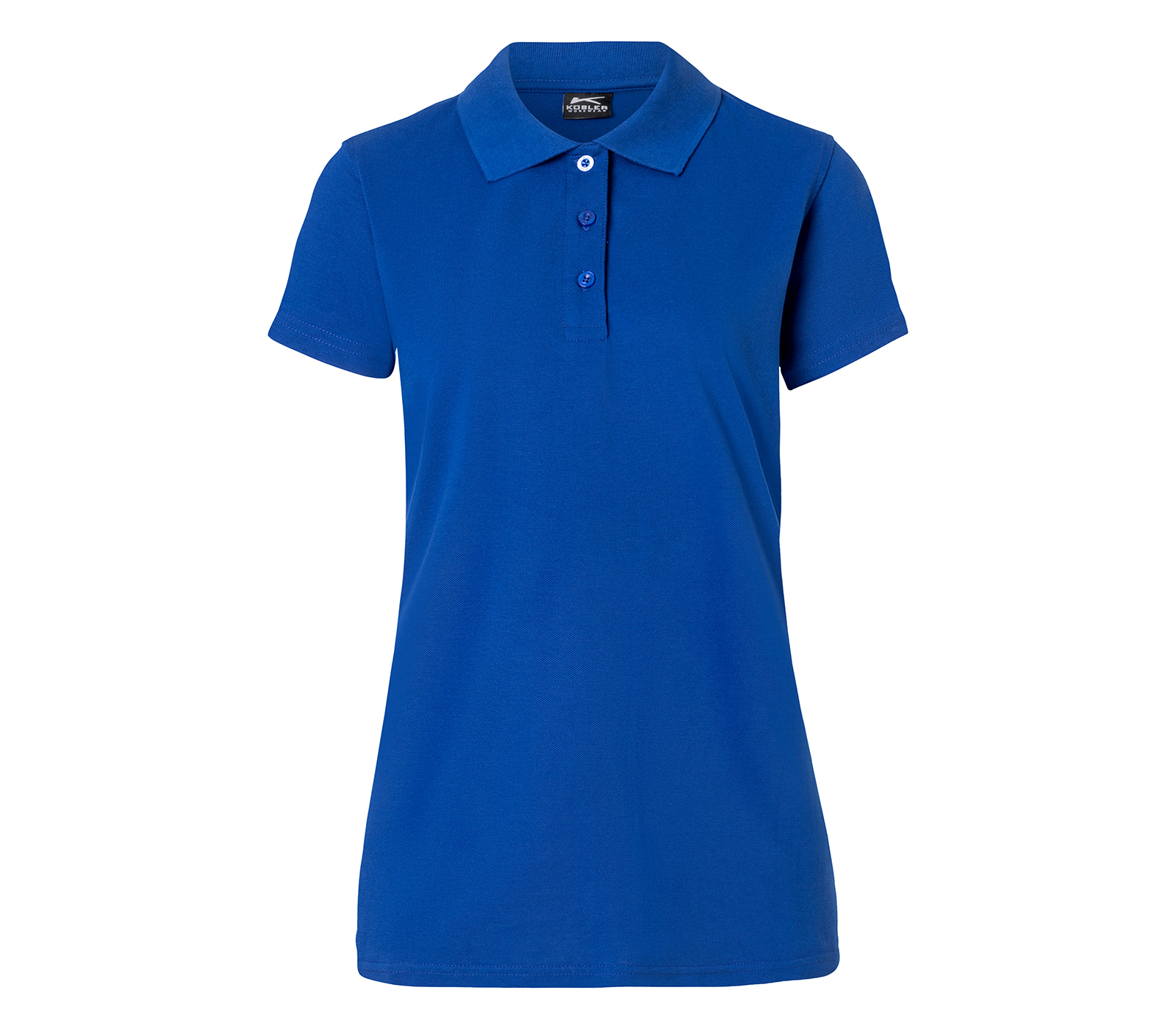 KÜBLER SHIRTS Polo Damen in Kbl.blau – Vorderansicht