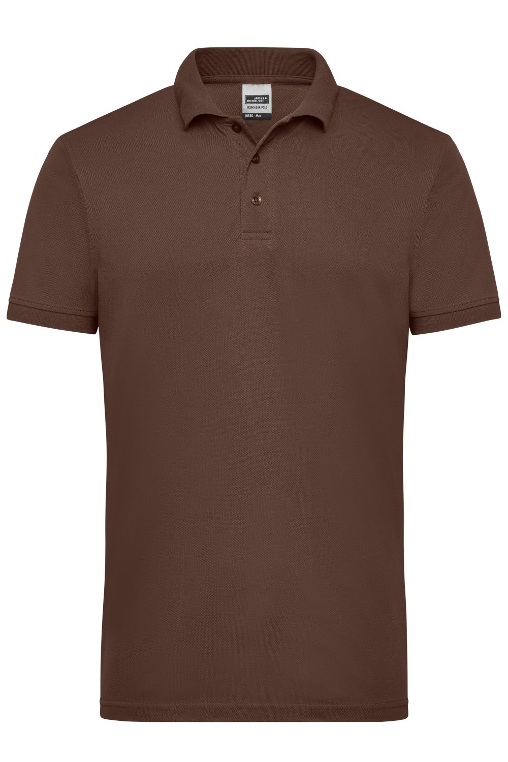 Daiber Men's Workwear Polo in Brown – Vorderansicht