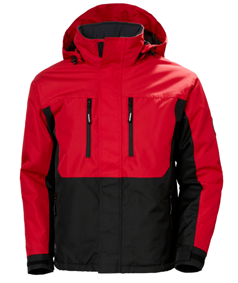Helly Hansen Workwear BERG JACKET in Hh Rot/Schwarz – Vorderansicht