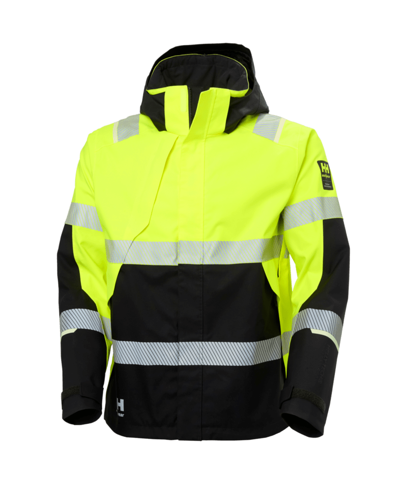 Helly Hansen Workwear ICU 2.0 SHELL JACKET in Gelb/Anthrazit – Vorderansicht