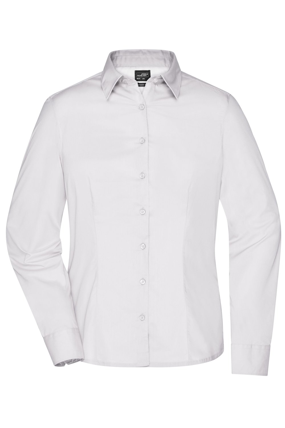 Daiber Ladies' Business Shirt Long-Sleeved in White – Vorderansicht