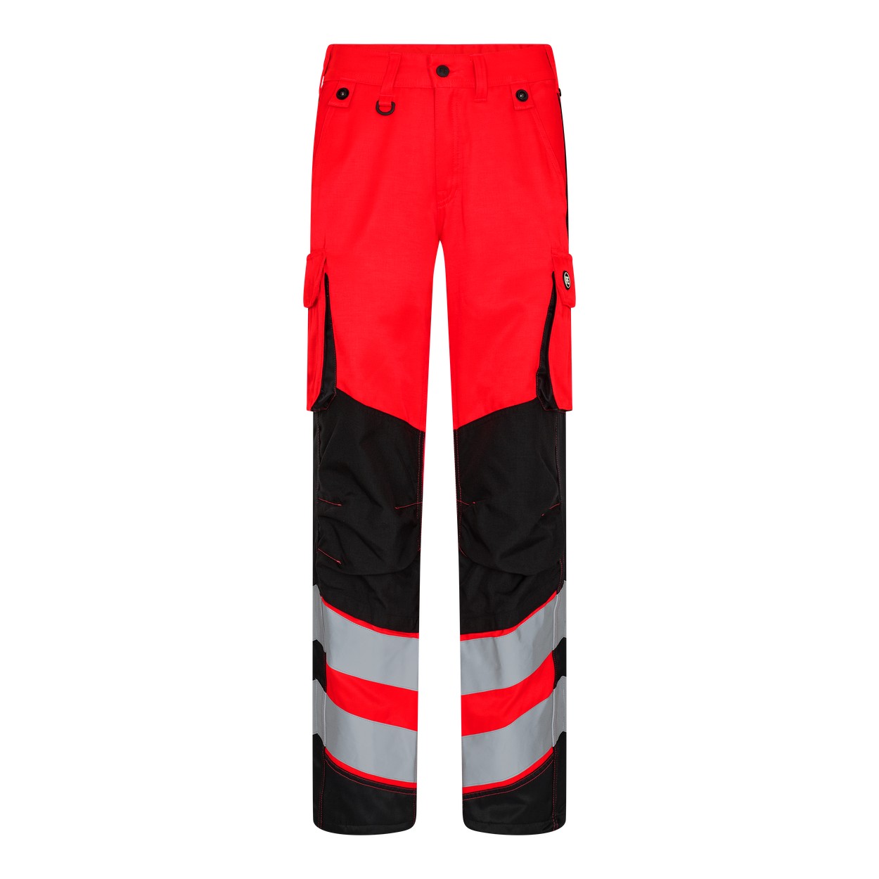 ENGEL Safety 2543-319 Light Damen Arbeitshose in Rot/Schwarz – Vorderansicht