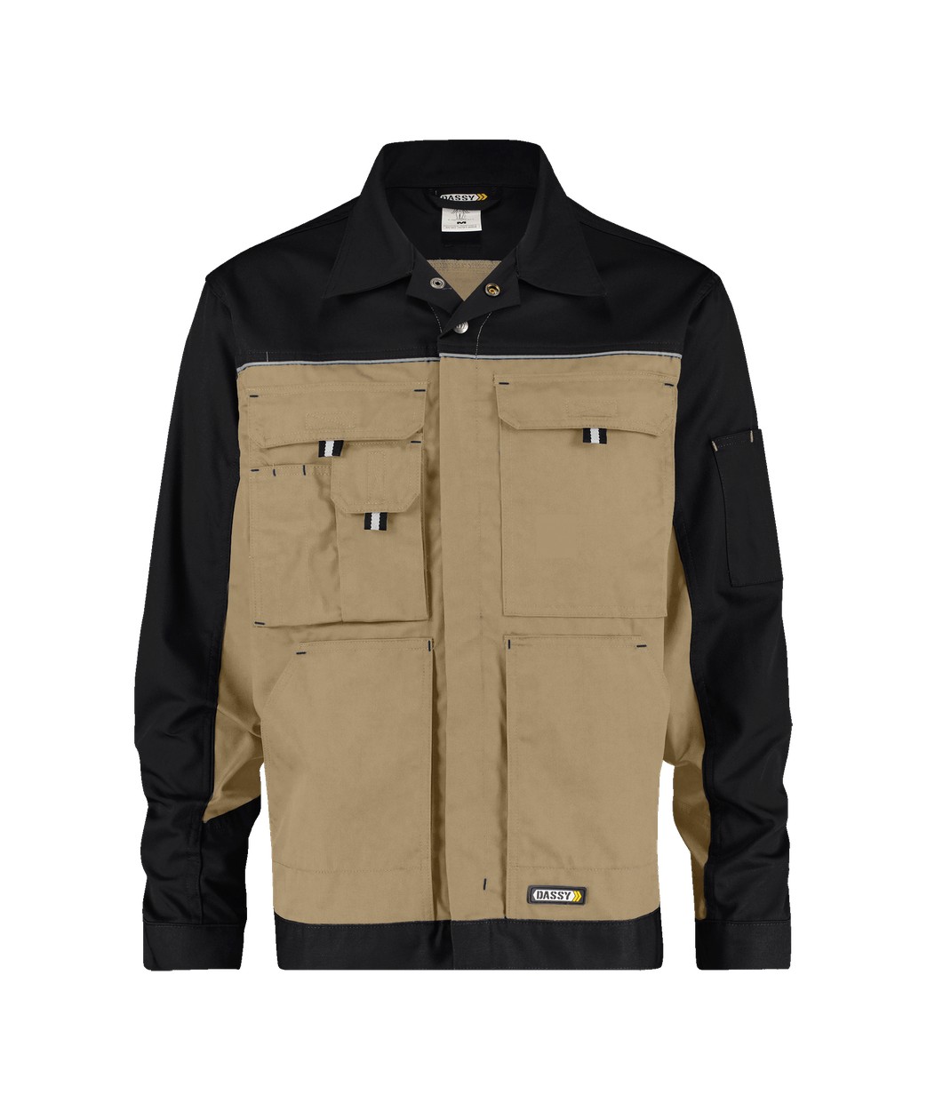 DASSY® Lugano in Khaki/Schwarz – Vorderansicht