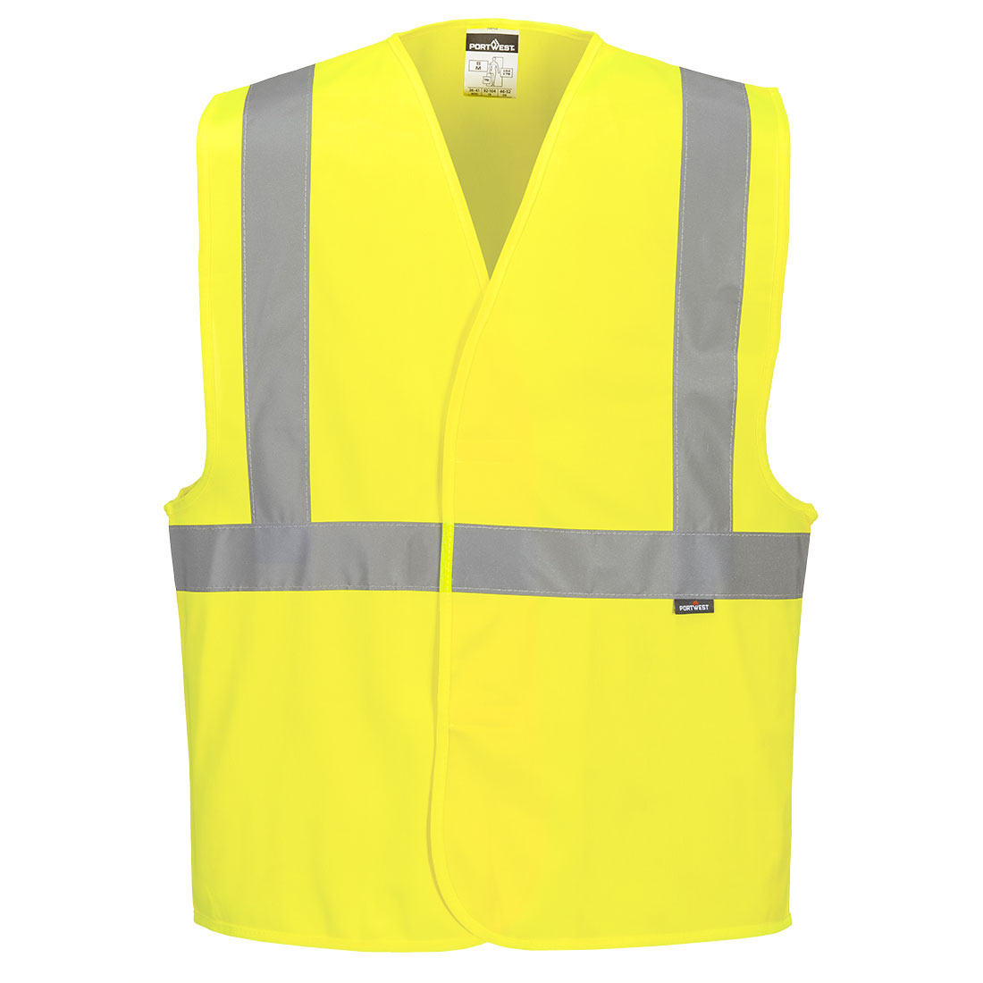 Portwest Hi-Vis Band and Brace Vest in Gelb – Vorderansicht