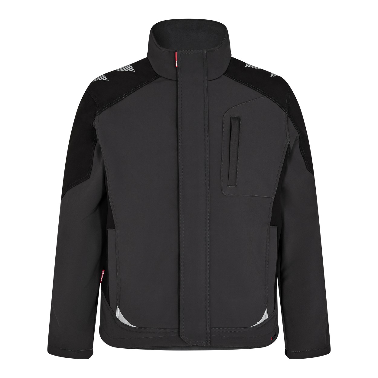 ENGEL Galaxy 8810-229 Softshelljacke in Anthrazitgrau/Schwarz – Vorderansicht
