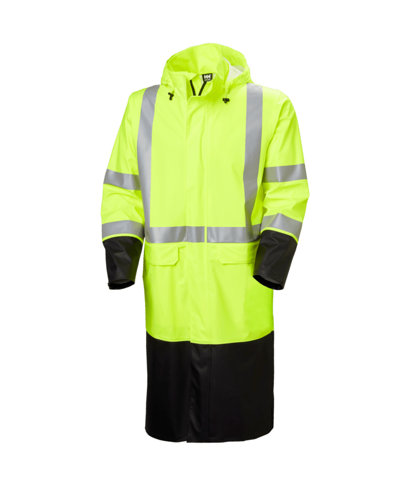 Helly Hansen Workwear ADDVIS RAIN COAT in Gelb/Anthrazit – Vorderansicht