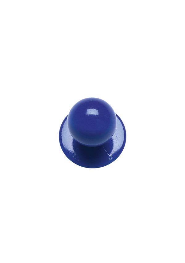Karlowsky Kugelknöpfe Blau, 12 Stück / Pack in Blau – Vorderansicht