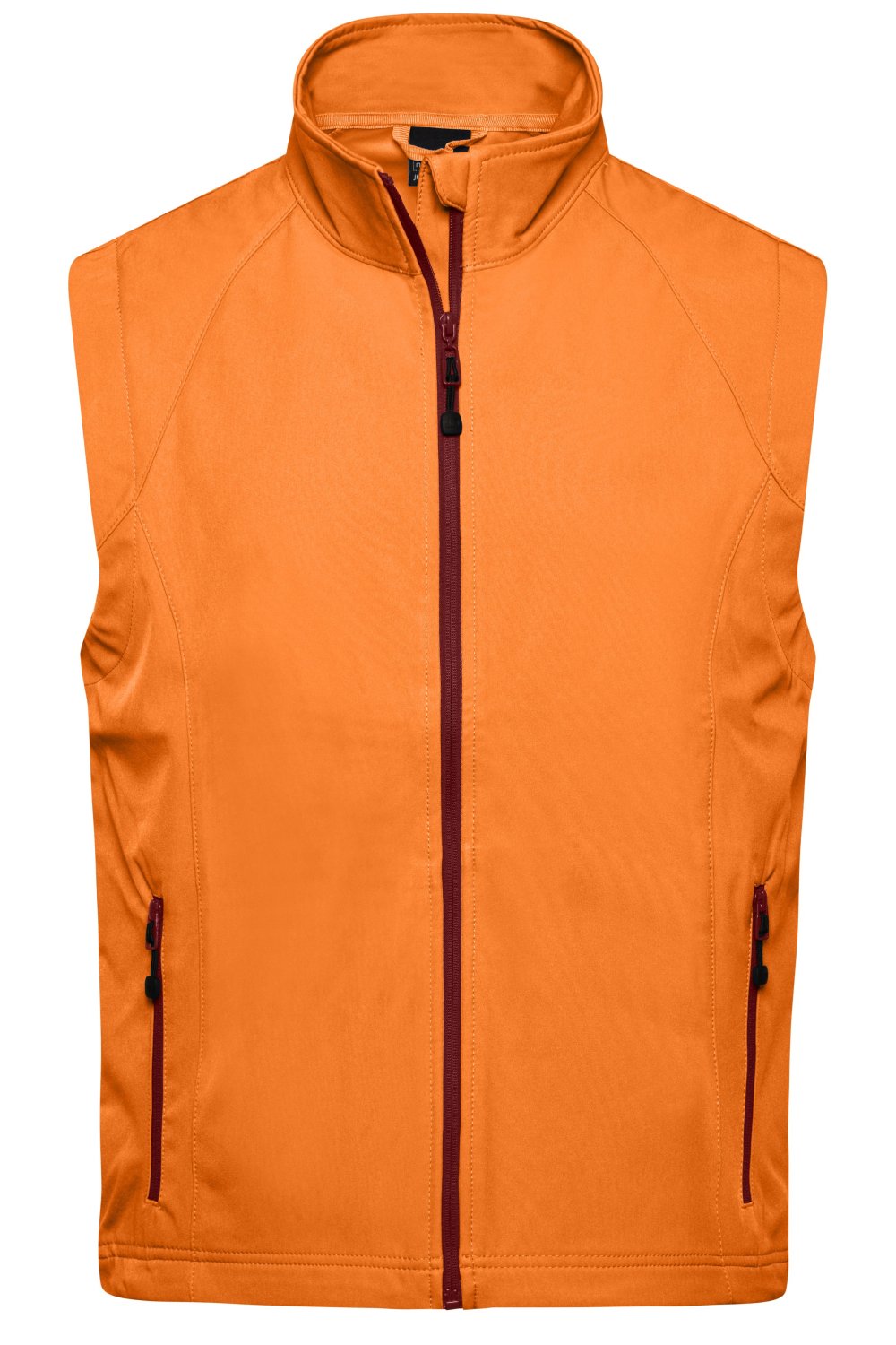 Daiber Men's Softshell Vest in Orange – Vorderansicht