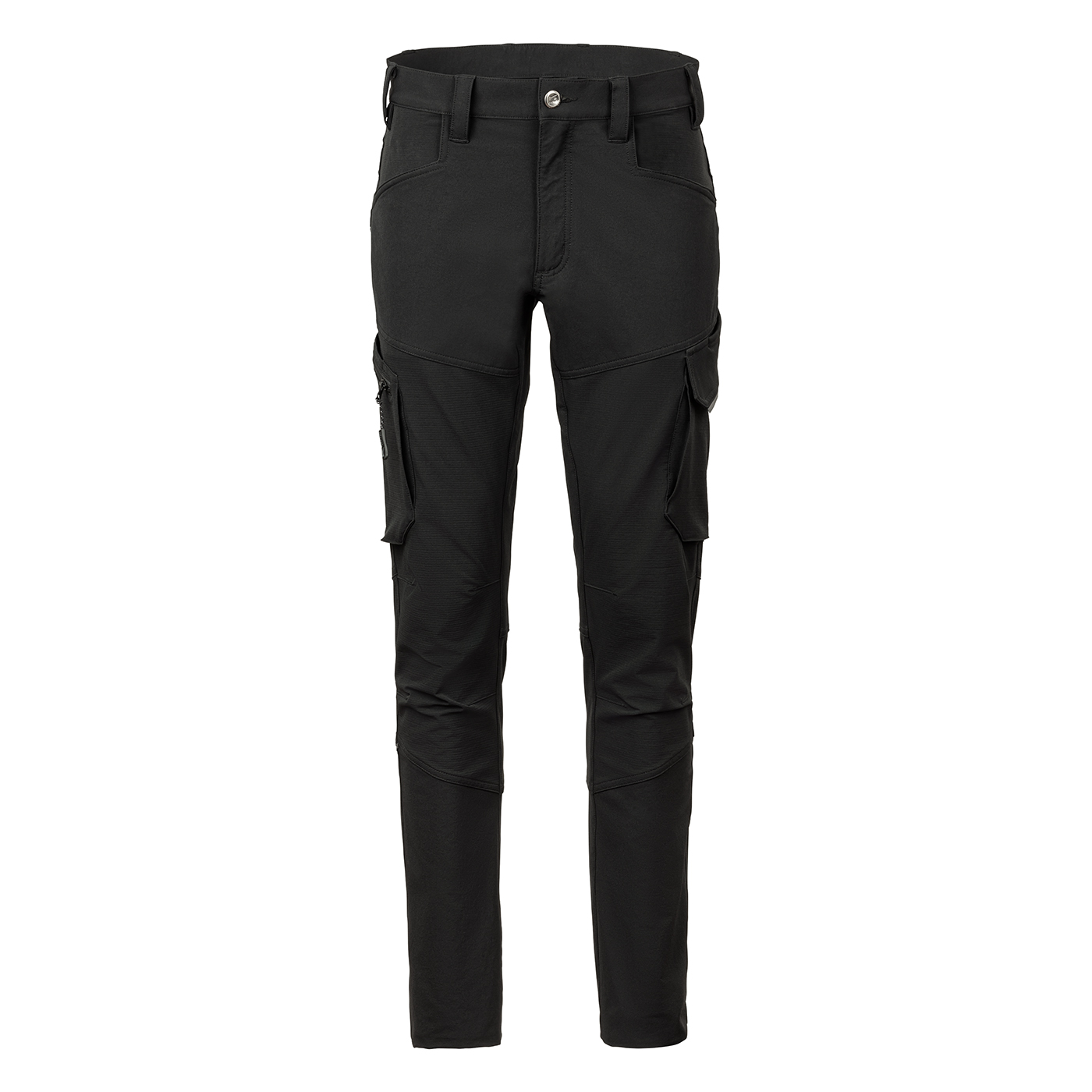 KÜBLER ATHLETIQ Stretchhose in Schwarz – Vorderansicht